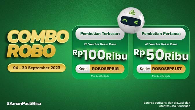 Promo Combo September 2023: Investasi Pakai Robo Advisor, Raih Reksadana hingga Rp100 Ribu